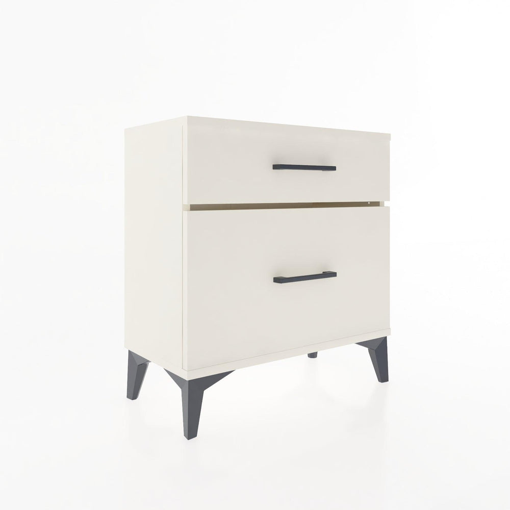 Woodntry Modular Nightstand Moonstone 60x30x52 cm with Drawer and Shelf CR14-1