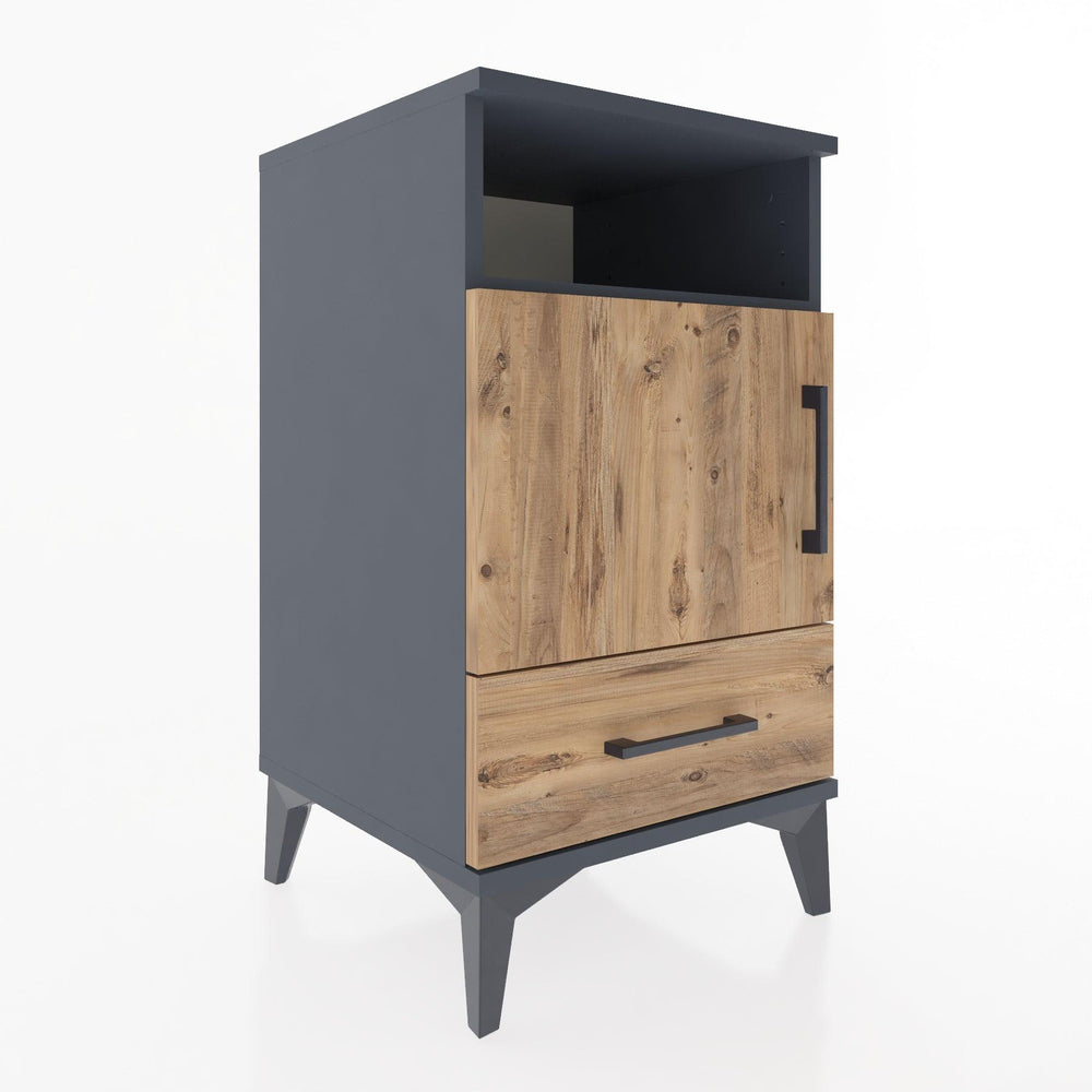 Woodntry Modular Nightstand Anthracite 44x44x68 cm Functional F14-2