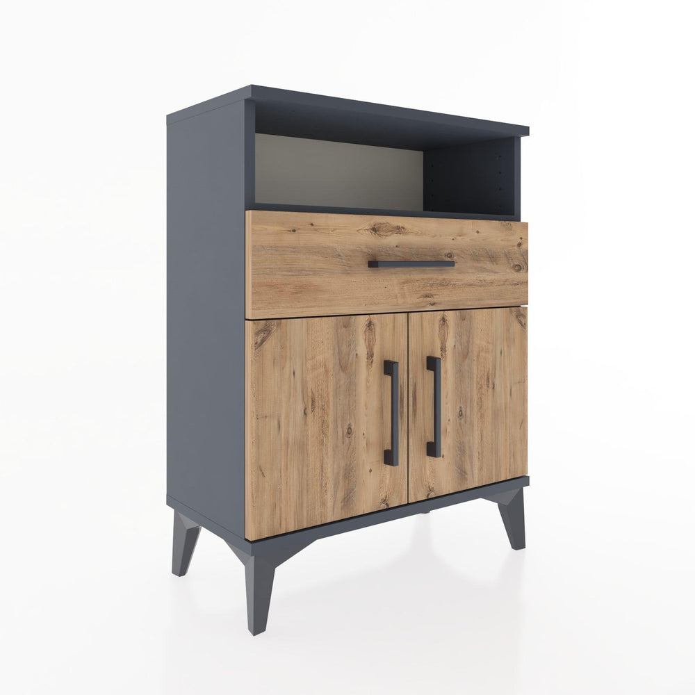 Woodntry Modular Nightstand Anthracite 60x30x68 cm Functional F14-2