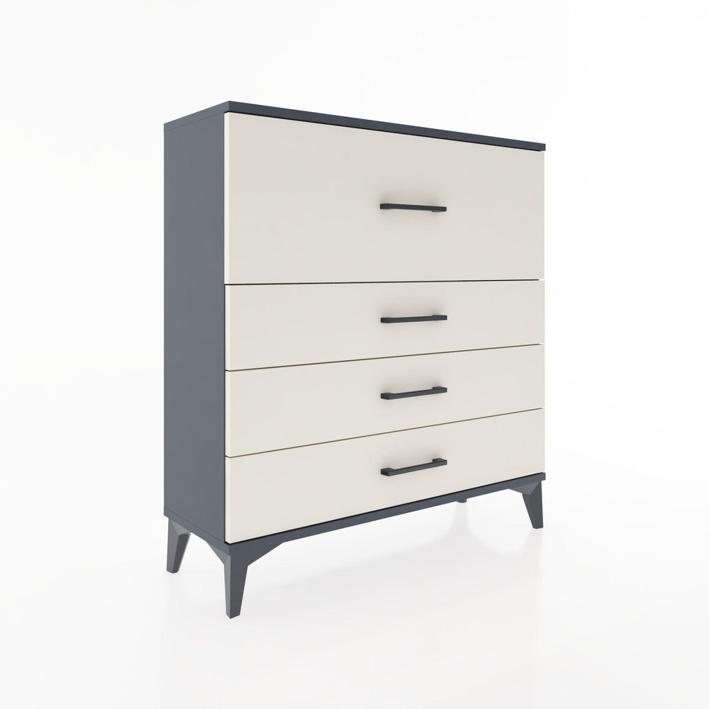 Woodntry Modüler Şifonyer Antrasit 88x30x84 cm Çekmeceli C14-2