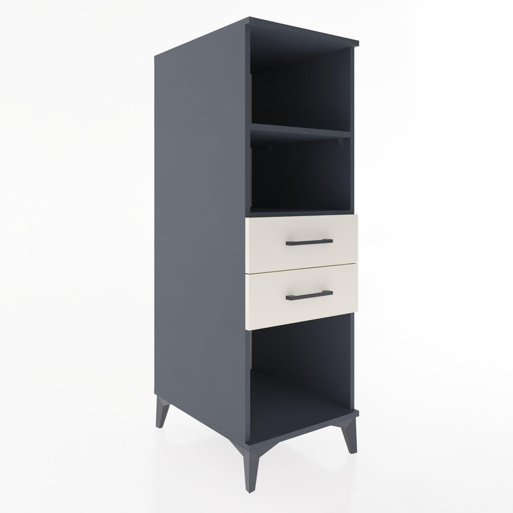Woodntry Modular Cabinet Anthracite 44x30x122 cm with Drawers and Shelves CR114-2