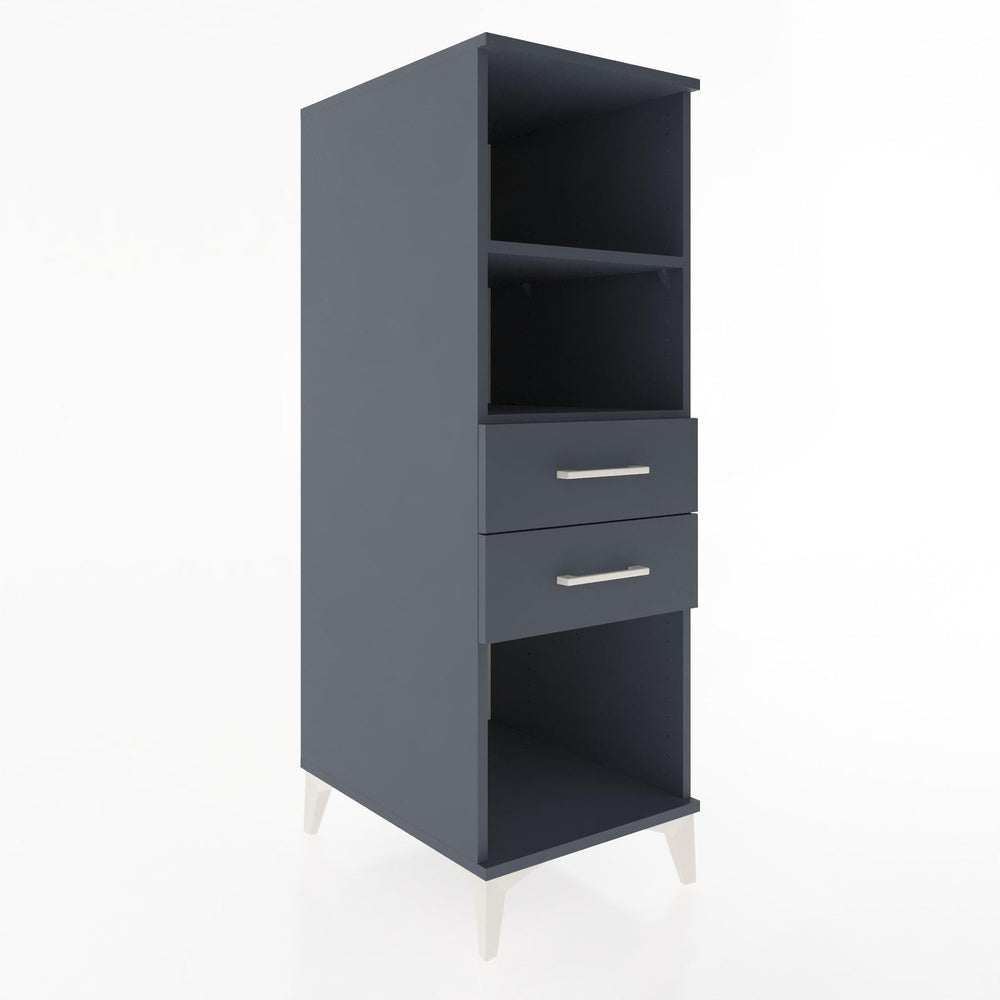 Woodntry Modular Cabinet Anthracite 44x30x122 cm with Drawers and Shelves CR114-2