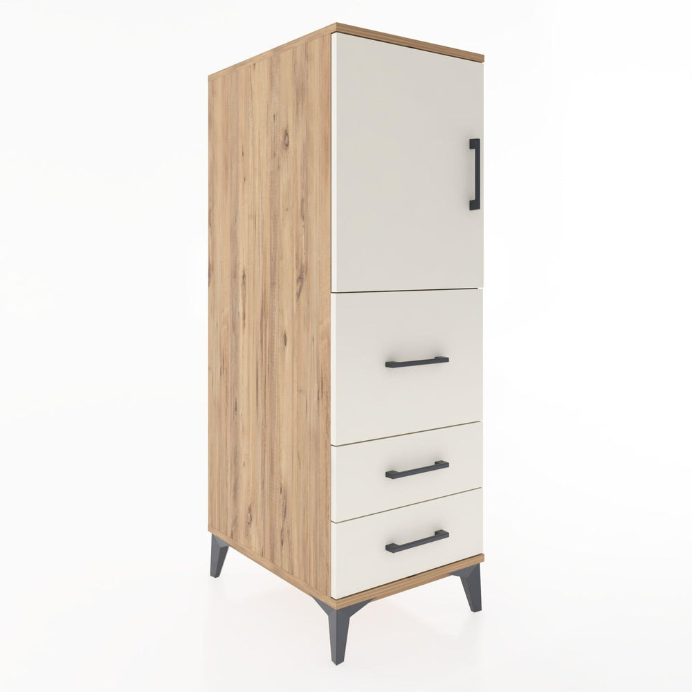 Woodntry Modular Cabinet Pine 44x59x122 cm with Doors and Drawers KC14-3