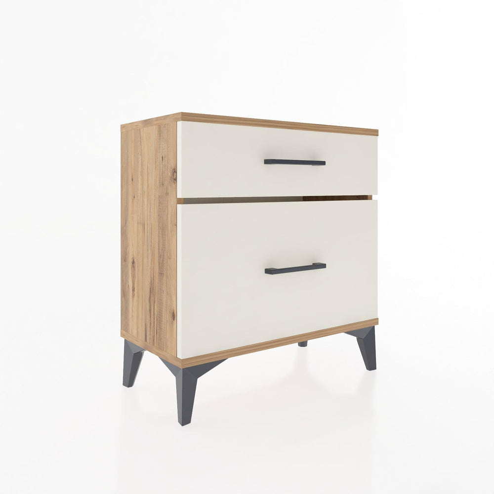 Woodntry Modular Nightstand Pine 60x30x52 cm with Drawers and Shelves CR14-3