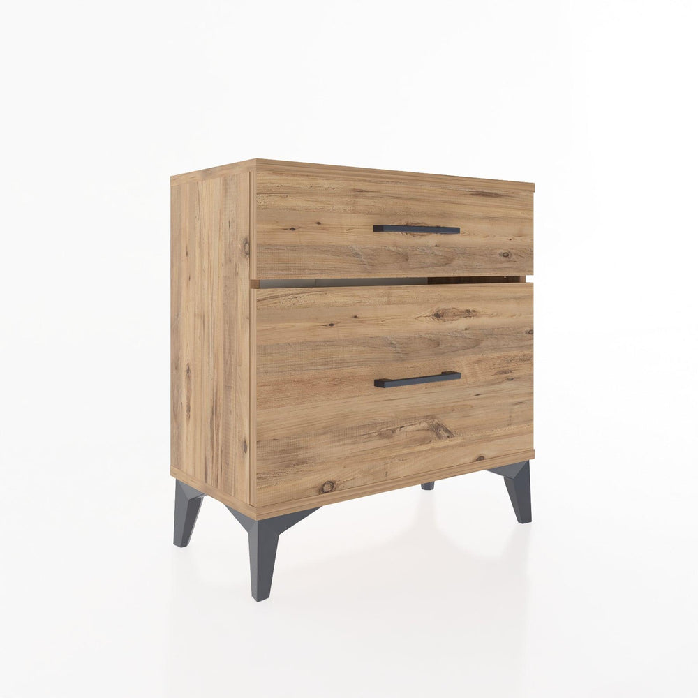Woodntry Modular Nightstand Pine 60x30x52 cm with Drawers and Shelves CR14-3