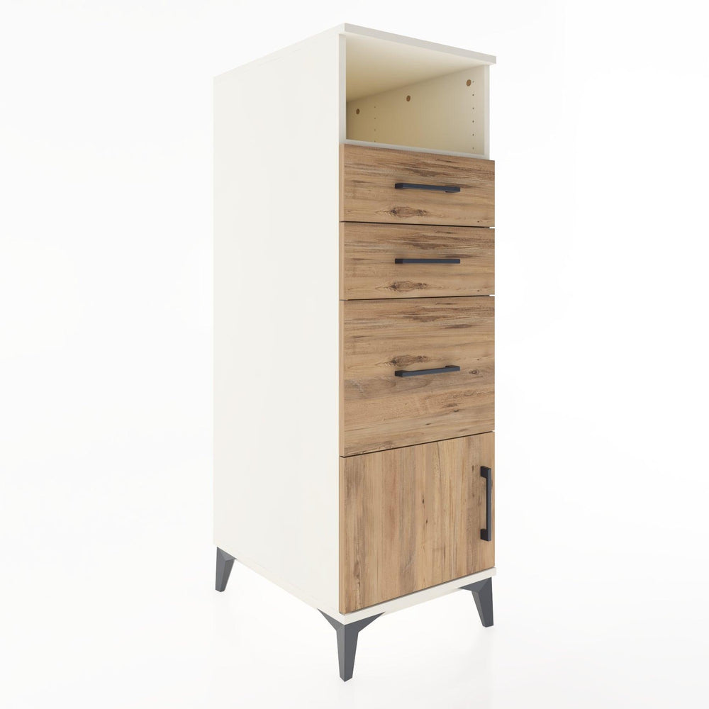 Woodntry Modular Cabinet Moonstone 44x30x122 cm Functional F15-1