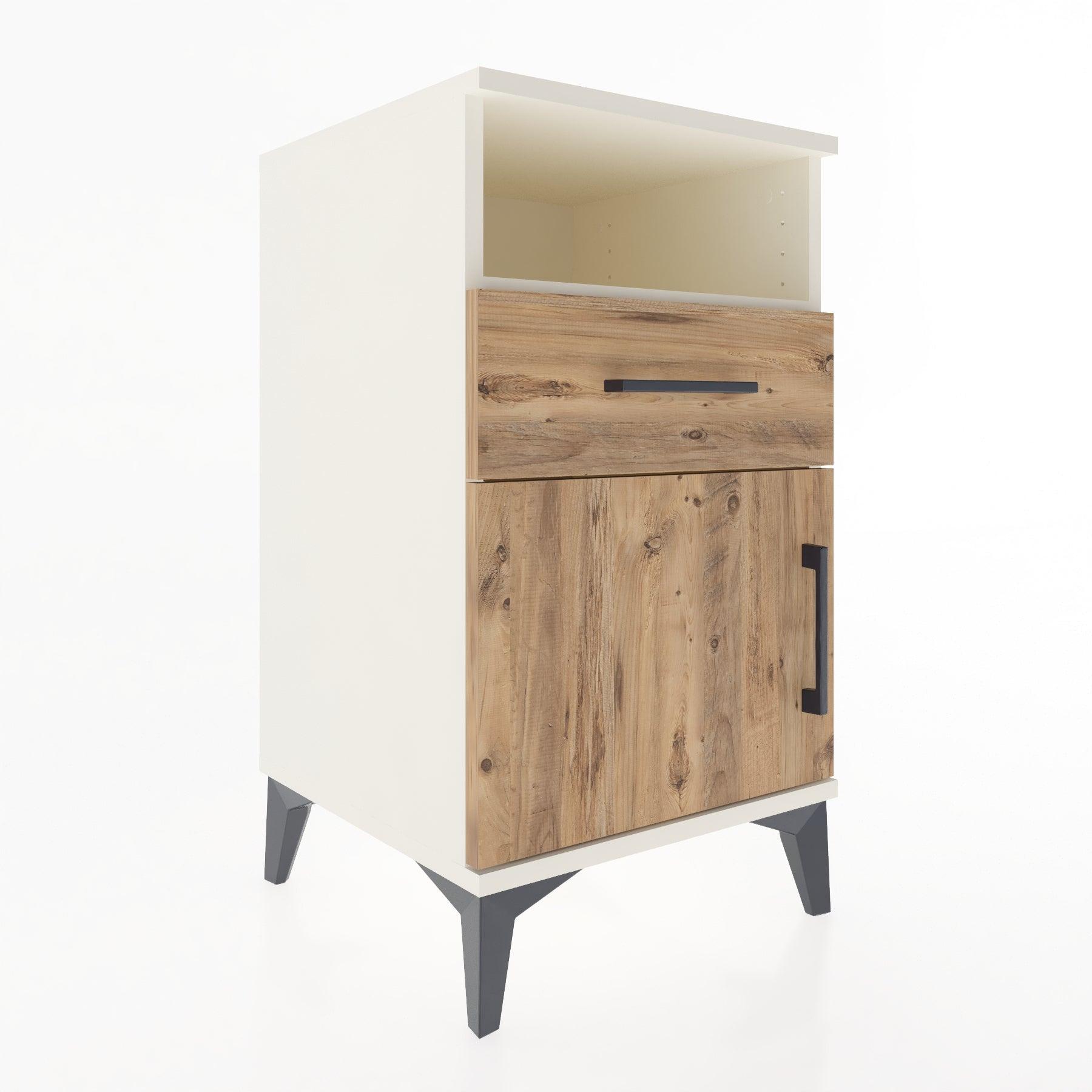 Woodntry Modular Nightstand Moonstone 44x44x68 cm Functional F15-1
