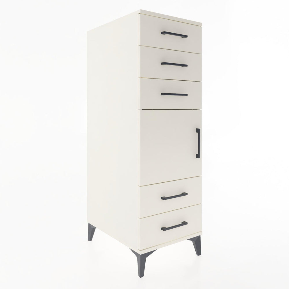 Woodntry Modüler Dolap Aytaşı 44x30x122 cm Kapaklı ve Çekmeceli KC65-1