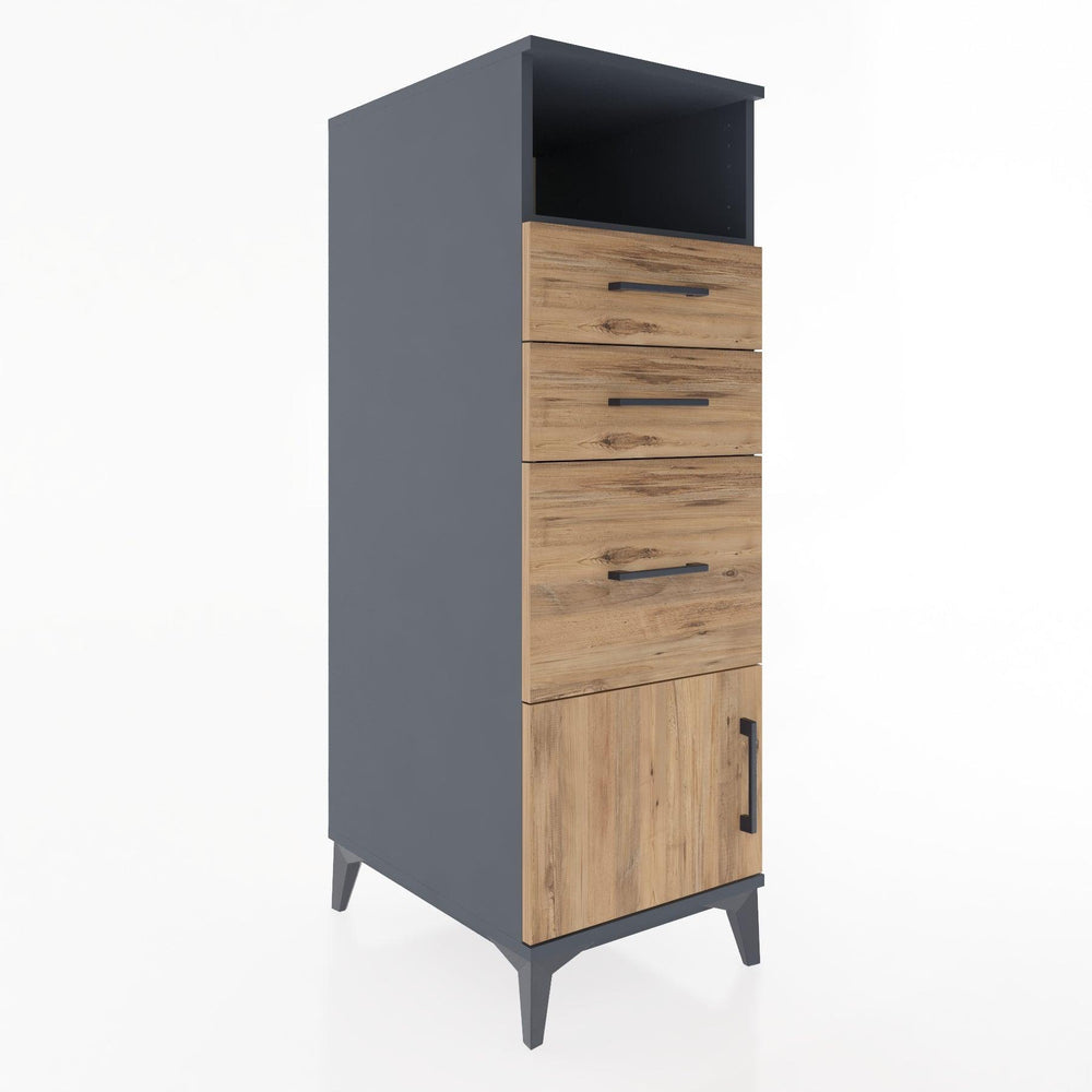 Woodntry Modular Cabinet Anthracite 44x30x122 cm Functional F115-2