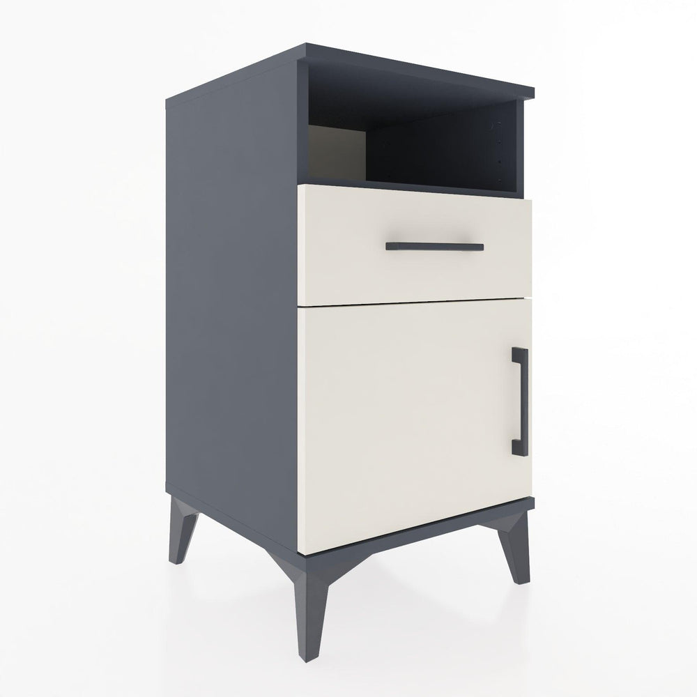 Woodntry Modüler Komodin Antrasit 44x44x68 cm Fonksiyonel F15-2