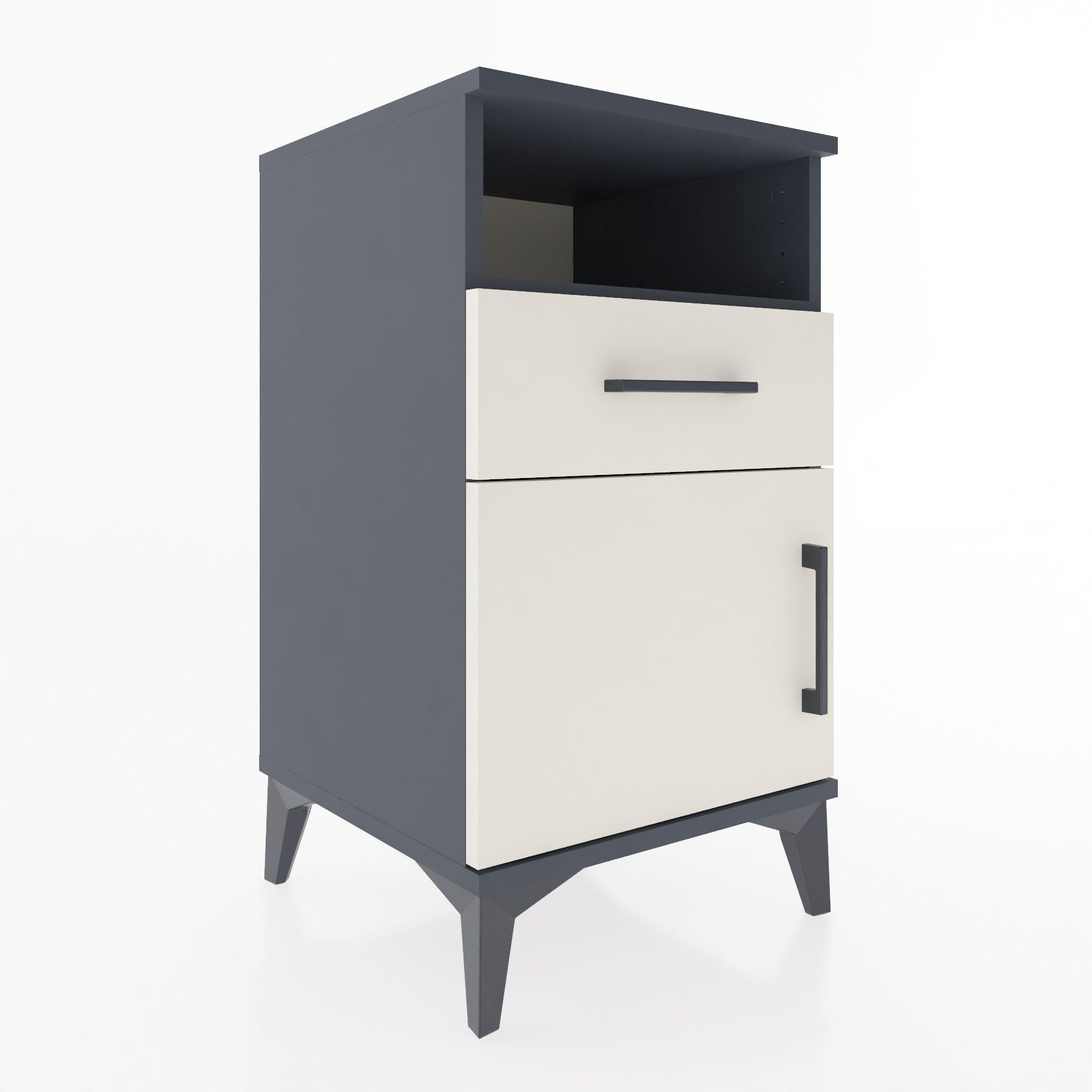 Woodntry Modular Nightstand Anthracite 44x44x68 cm Functional F15-2