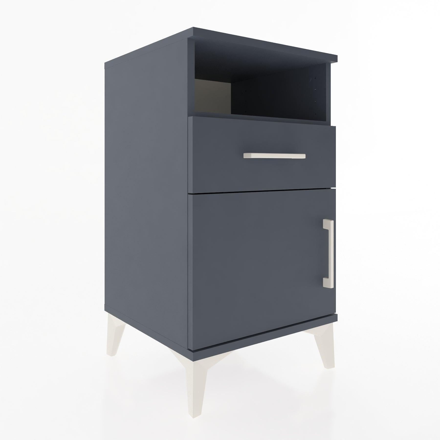 Woodntry Modular Nightstand Anthracite 44x44x68 cm Functional F15-2