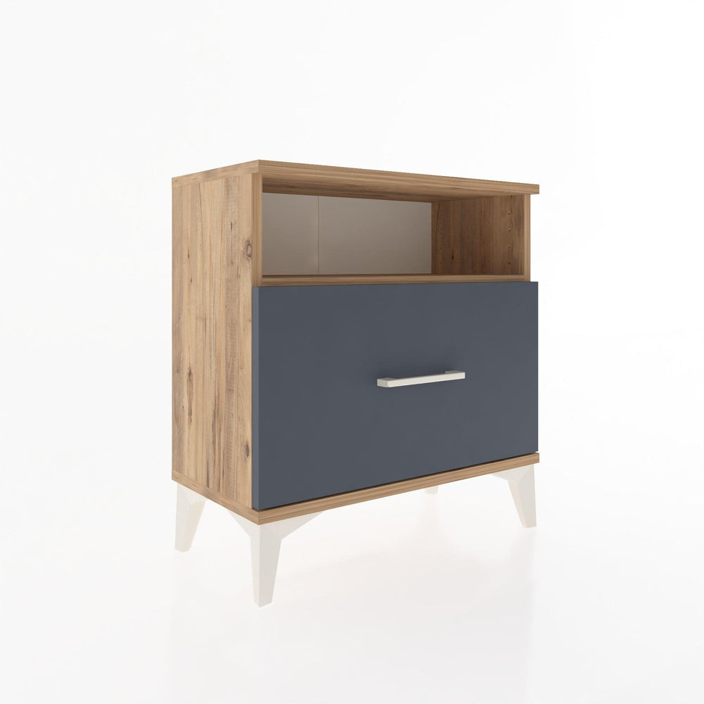 Woodntry Modular Nightstand Pine 60x30x52 cm with Drawers and Shelves CR15-3
