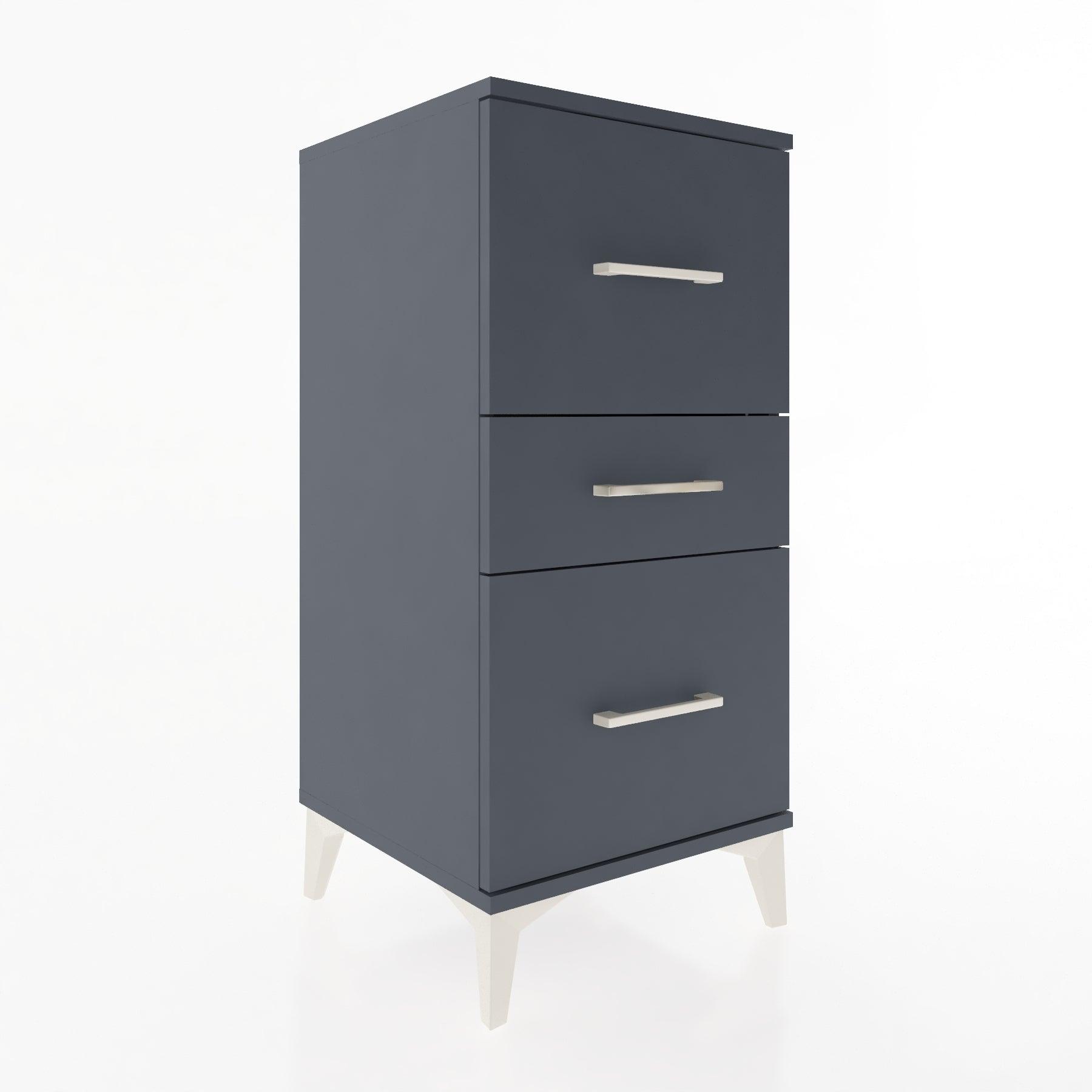 Woodntry Modular Nightstand Anthracite 44x44x84 cm Drawer C16-2