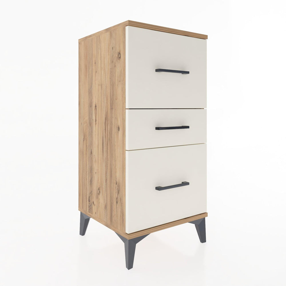 Woodntry Modüler Komodin Çam 44x44x84 cm Çekmeceli C16-3