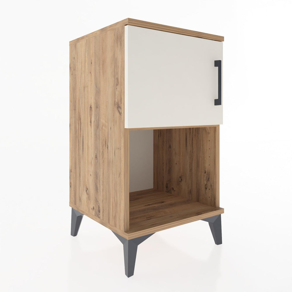 Woodntry Modular Nightstand Pine 44x44x68 cm with Cover and Shelf KR16-3