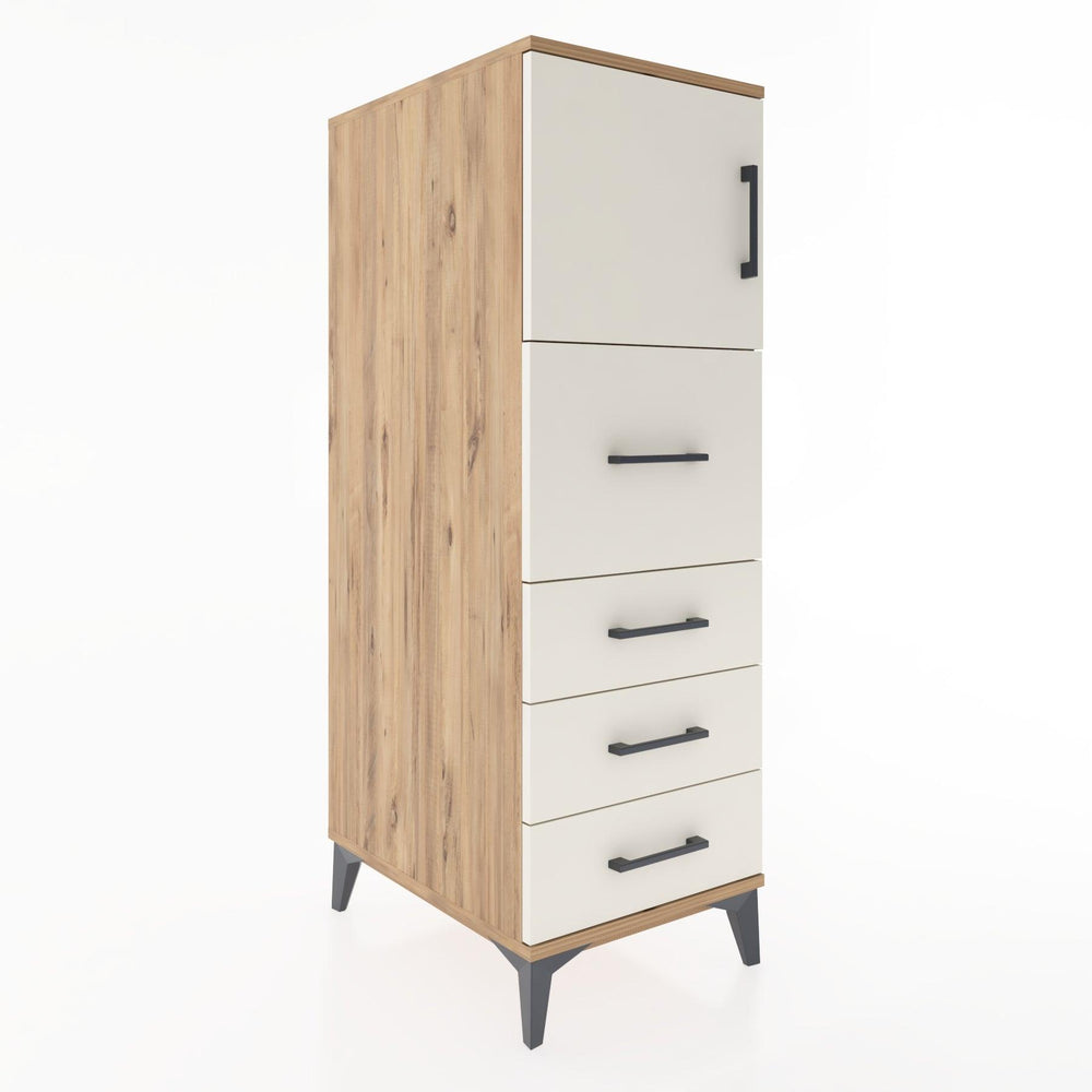 Woodntry Modular Cabinet Pine 44x59x122 cm with Doors and Drawers KC16-3