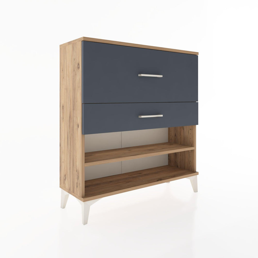 Woodntry Modular Dresser Pine 88x30x84 cm with Drawers and Shelves CR16-3
