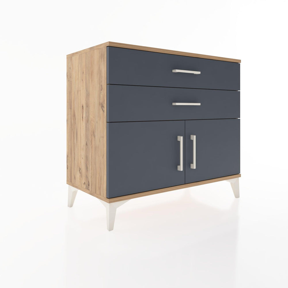 Woodntry Modüler Şifonyer Çam 88x44x68 cm Kapaklı ve Çekmeceli KC16-3