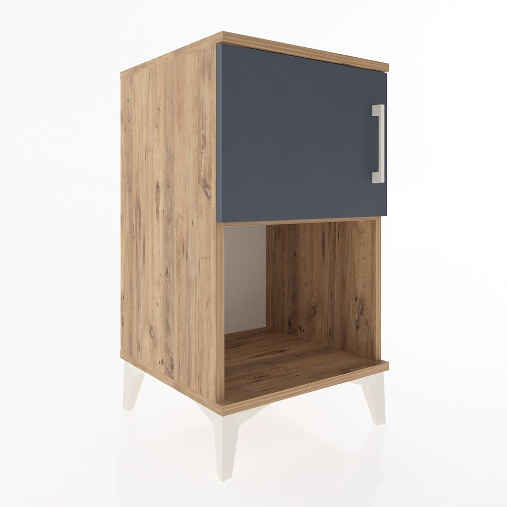 Woodntry Modular Nightstand Pine 44x44x68 cm with Cover and Shelf KR16-3