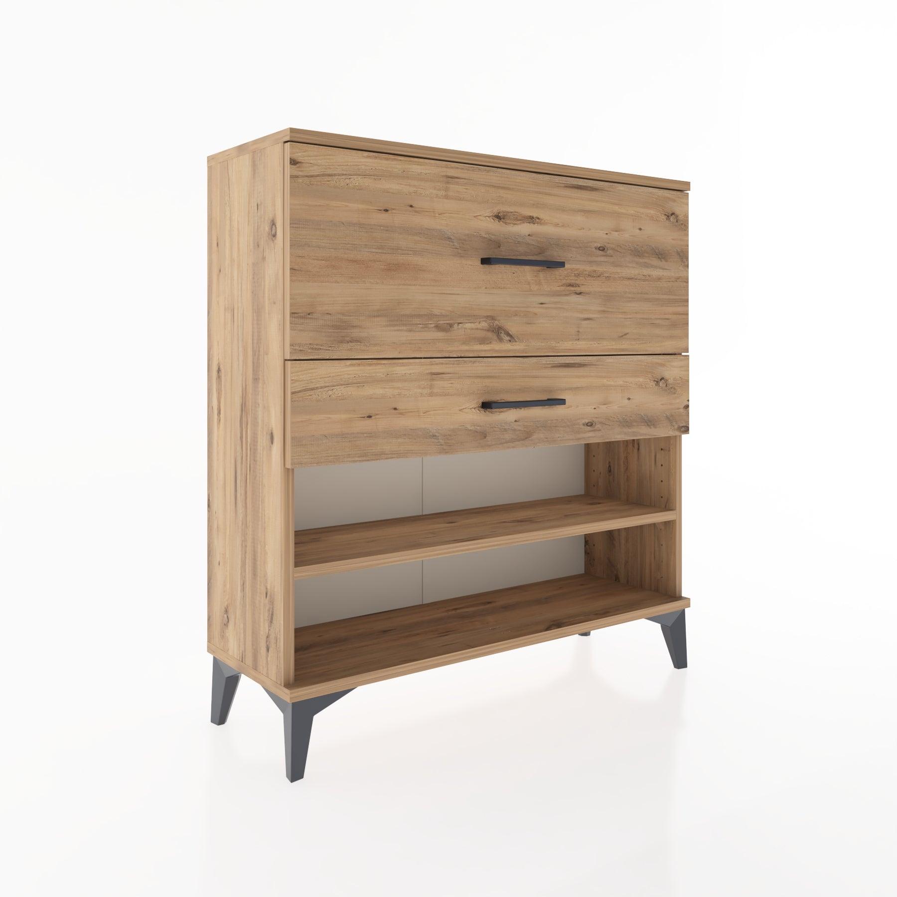 Woodntry Modular Dresser Pine 88x30x84 cm with Drawers and Shelves CR16-3