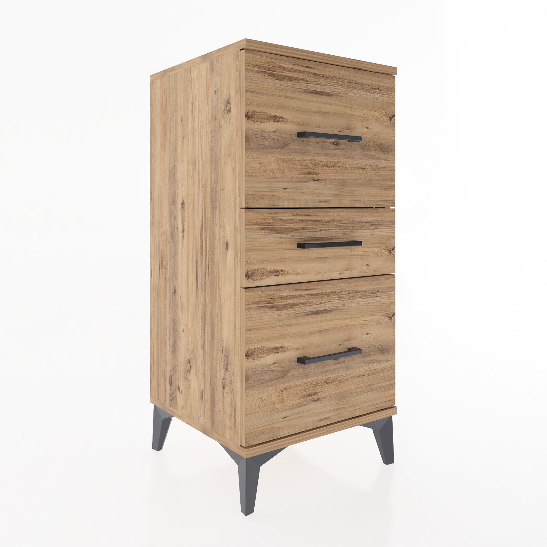 Woodntry Modular Nightstand Pine 44x44x84 cm Drawer C16-3