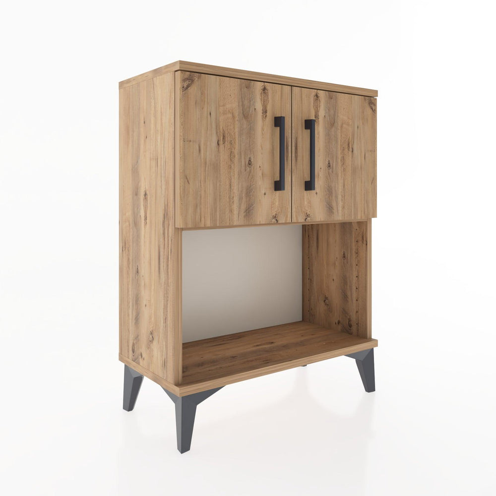 Woodntry Modular Nightstand Pine 60x30x68 cm with Cover and Shelf KR16-3
