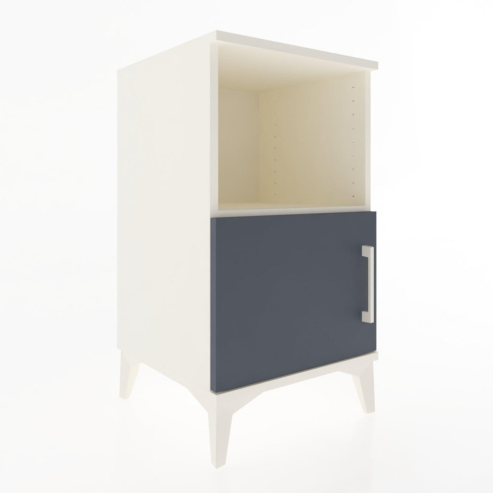 Woodntry Modular Nightstand Moonstone 44x44x68 cm with Cover and Shelf KR17-1