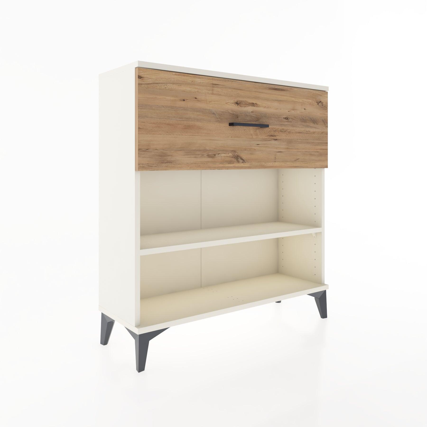 Woodntry Modular Dresser Moonstone 88x30x84 cm with Drawers and Shelves CR17-1