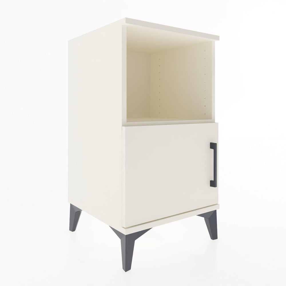 Woodntry Modular Nightstand Moonstone 44x44x68 cm with Cover and Shelf KR17-1