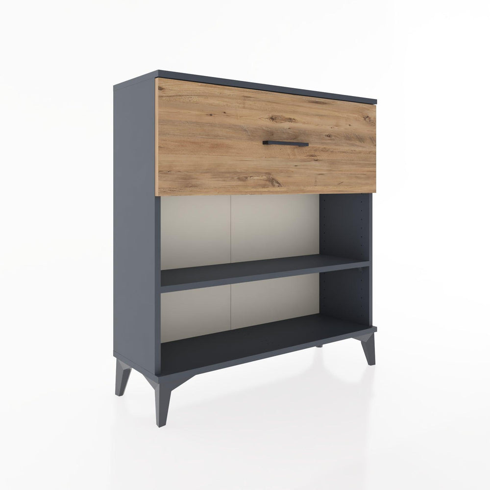 Woodntry Modular Dresser Anthracite 88x30x84 cm with Drawers and Shelves CR17-2