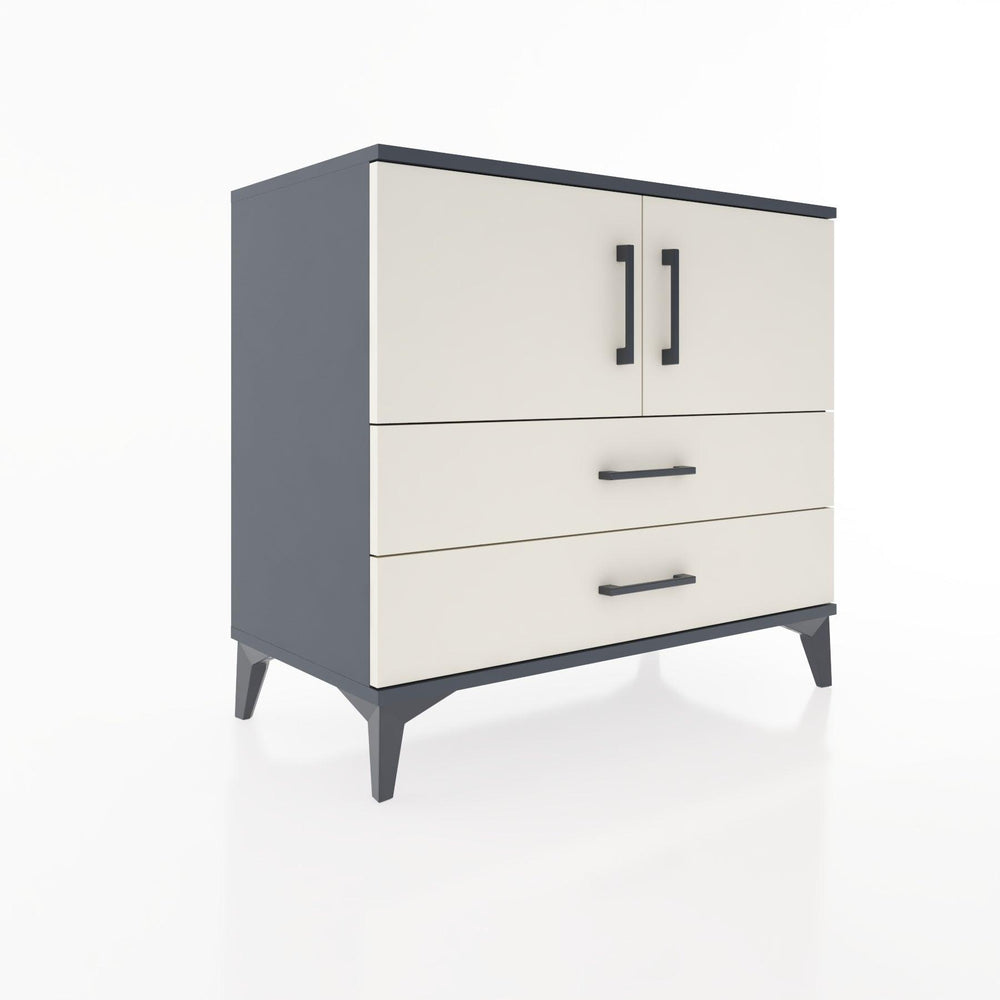 Woodntry Modular Dresser Anthracite 88x44x68 cm with Cover and Drawer KC17-2