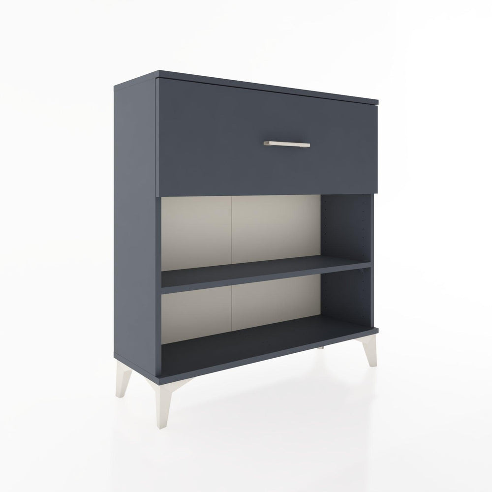 Woodntry Modular Dresser Anthracite 88x30x84 cm with Drawers and Shelves CR17-2