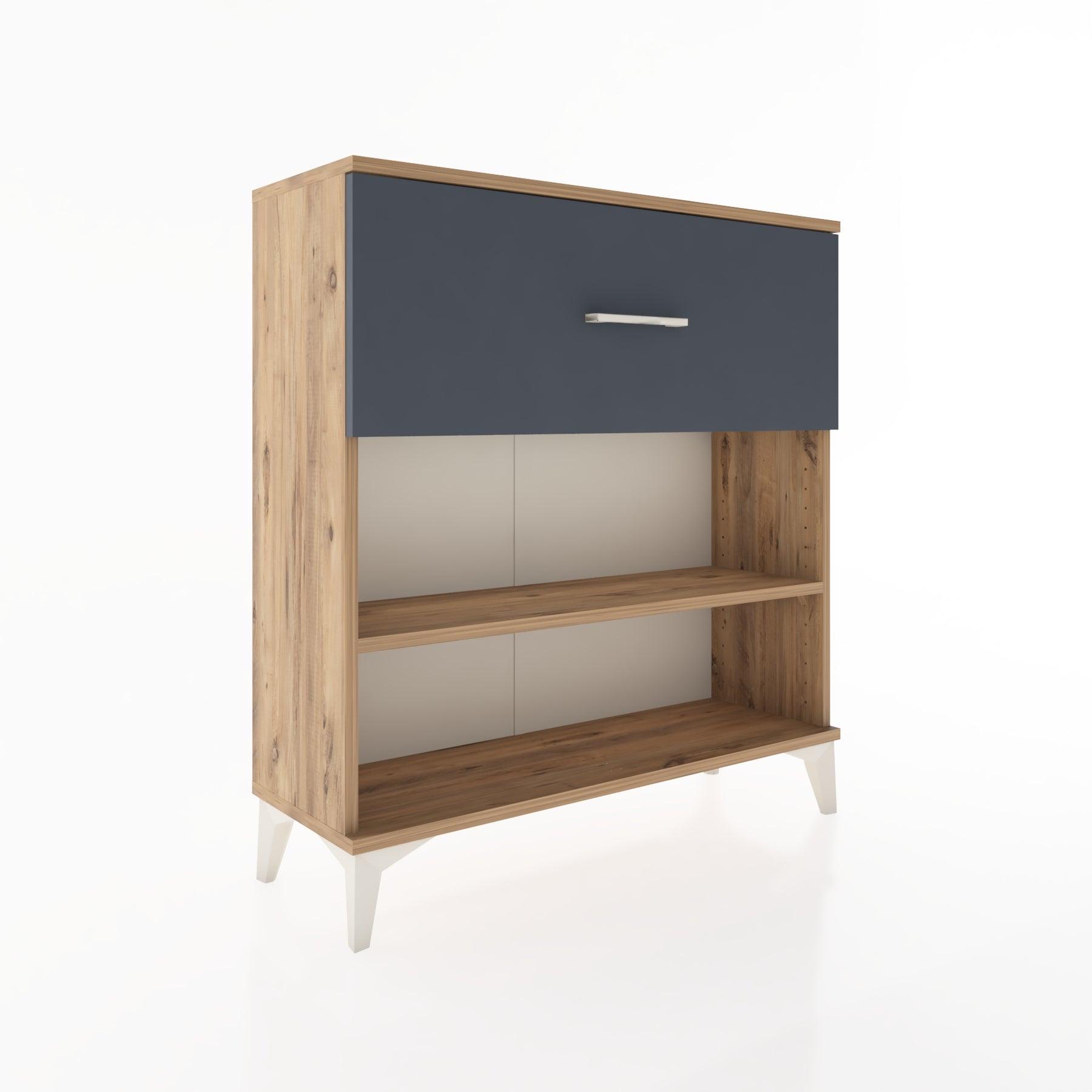 Woodntry Modular Dresser Pine 88x30x84 cm with Drawers and Shelves CR17-3
