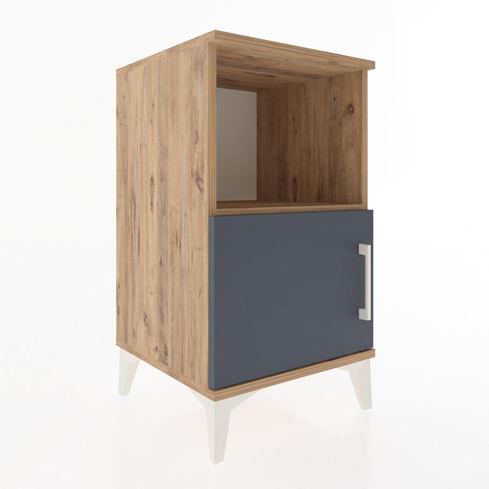 Woodntry Modular Nightstand Pine 44x44x68 cm with Cover and Shelf KR17-3