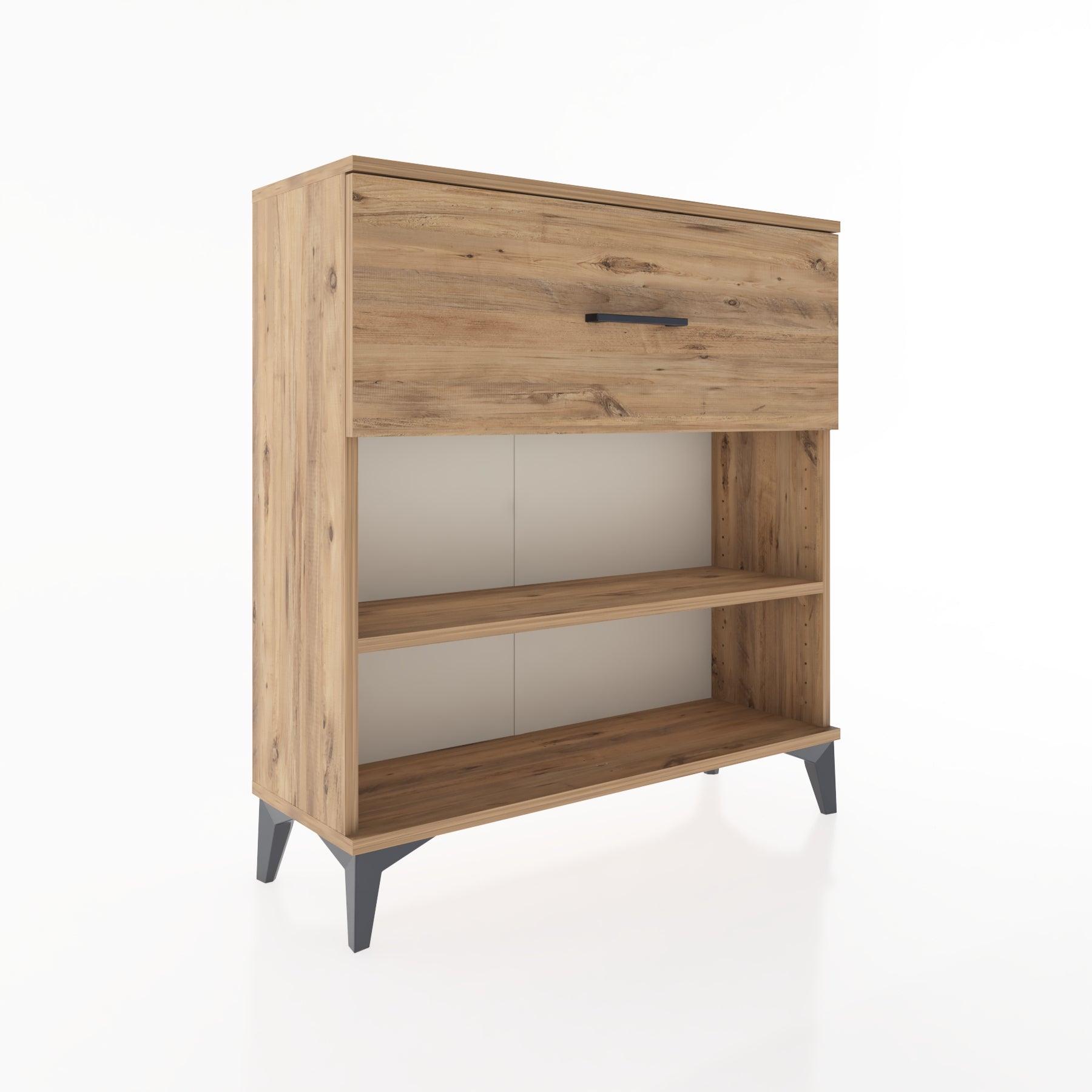 Woodntry Modular Dresser Pine 88x30x84 cm with Drawers and Shelves CR17-3