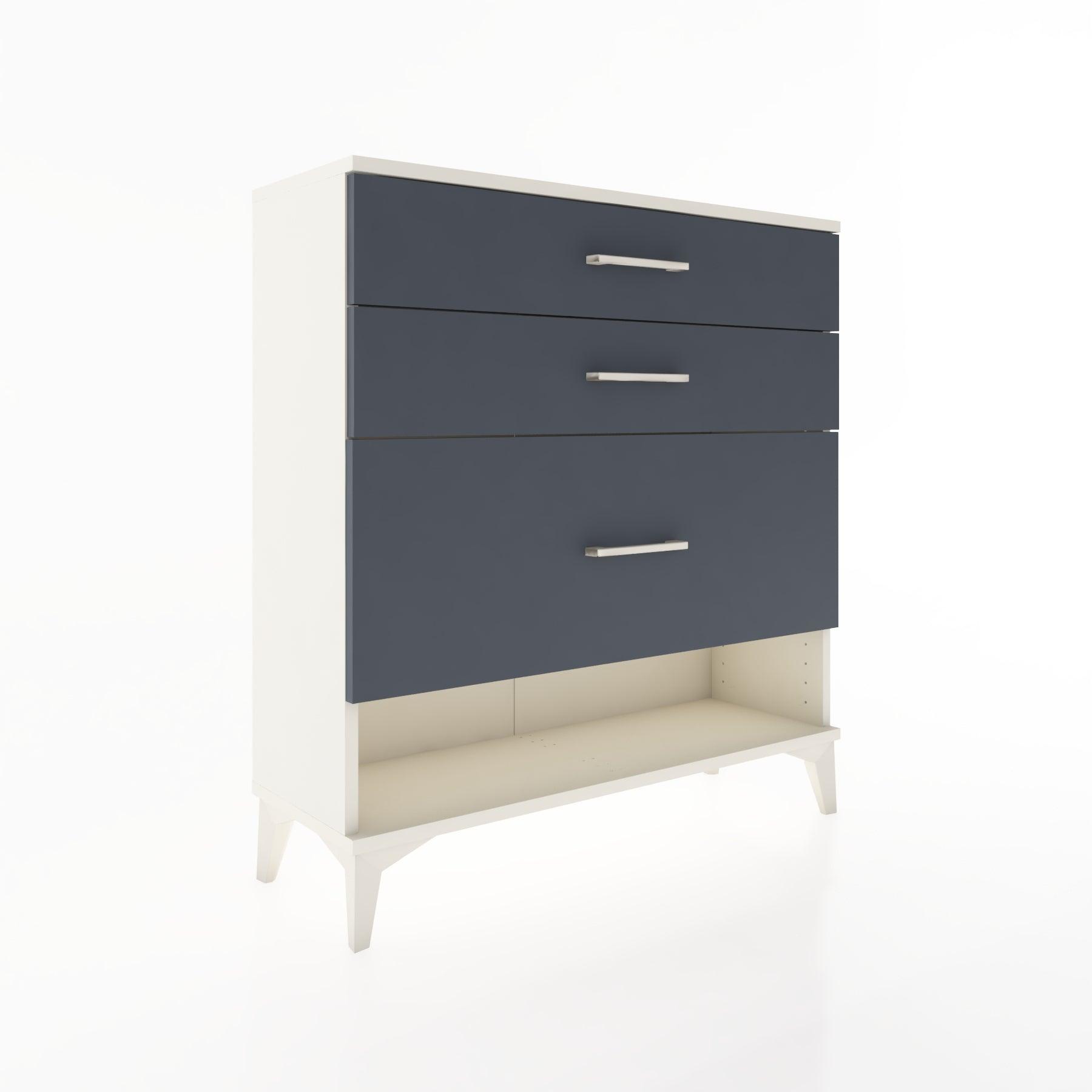 Woodntry Modular Dresser Moonstone 88x30x84 cm with Drawers and Shelves CR18-1