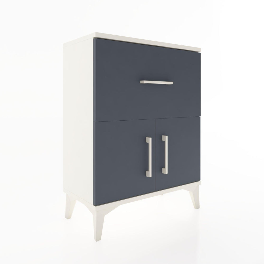 Woodntry Modular Nightstand Moonstone 60x30x68 cm with Cover and Drawer KC18-1