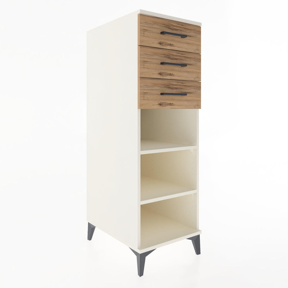 Woodntry Modular Cabinet Moonstone 44x59x122 cm with Drawers and Shelves CR118-1