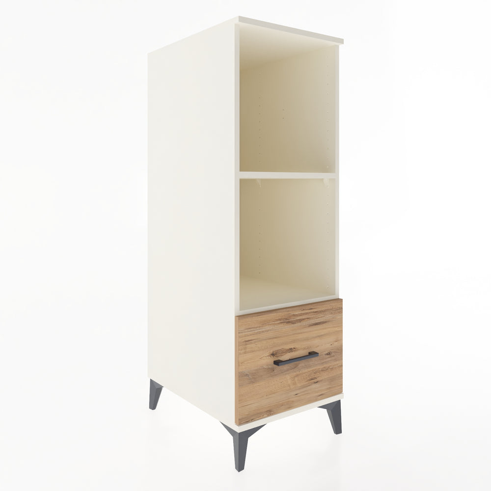 Woodntry Modular Cabinet Moonstone 44x59x122 cm with Drawers and Shelves CR68-1