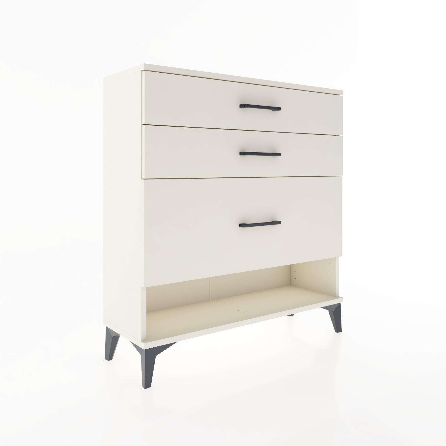 Woodntry Modular Dresser Moonstone 88x30x84 cm with Drawers and Shelves CR18-1