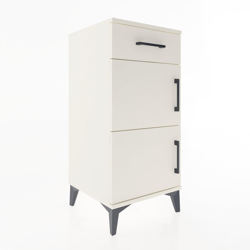 Woodntry Modüler Komodin Aytaşı 44x44x84 cm Kapaklı ve Çekmeceli KC40-1