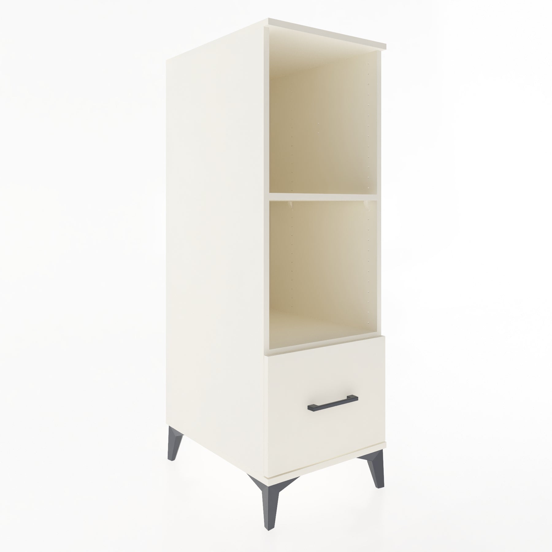 Woodntry Modular Cabinet Moonstone 44x59x122 cm with Drawers and Shelves CR68-1