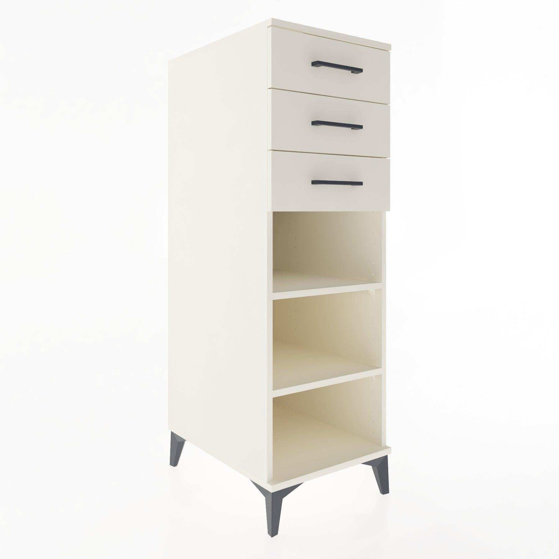 Woodntry Modular Cabinet Moonstone 44x59x122 cm with Drawers and Shelves CR118-1