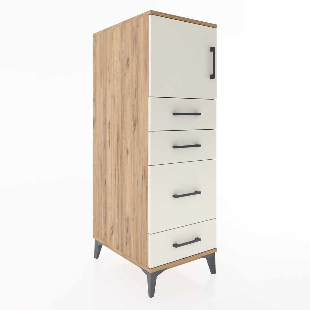 Woodntry Modular Cabinet Pine 44x59x122 cm with Doors and Drawers KC18-3