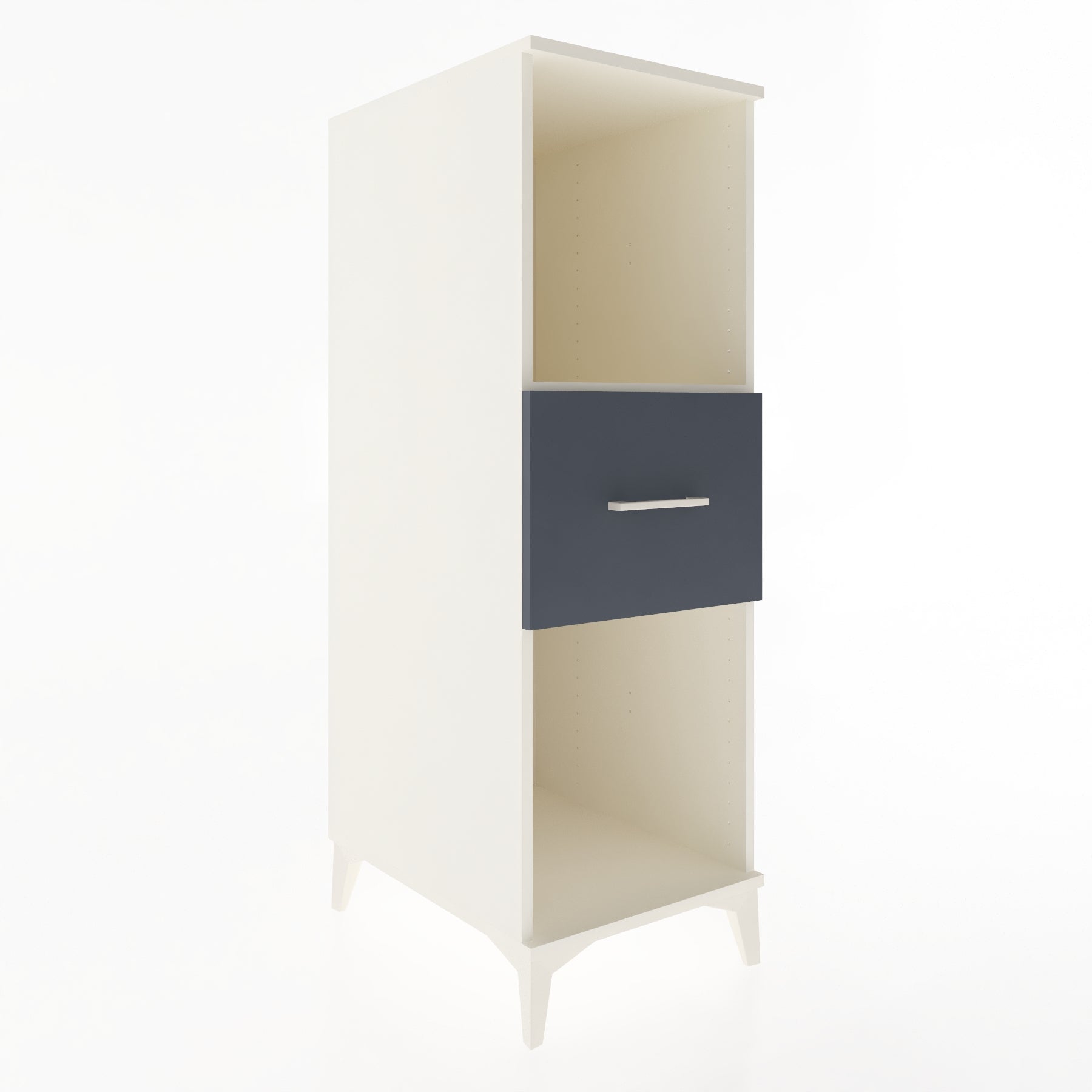 Woodntry Modular Cabinet Moonstone 44x59x122 cm with Drawers and Shelves CR69-1