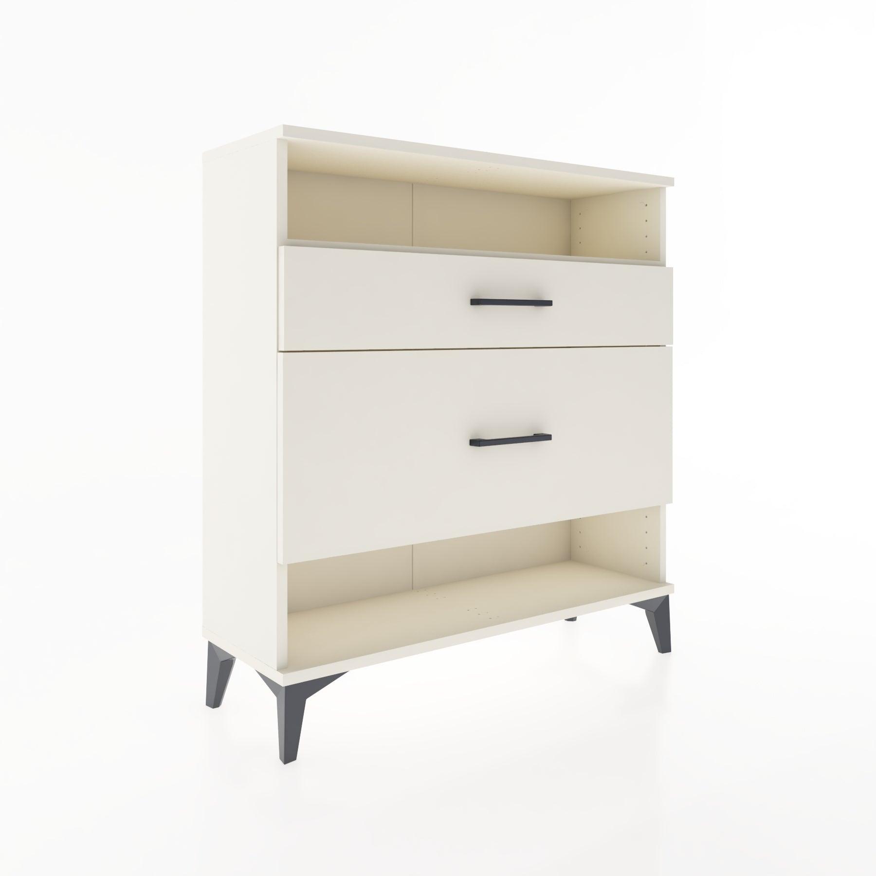 Woodntry Modular Dresser Moonstone 88x30x84 cm with Drawers and Shelves CR19-1