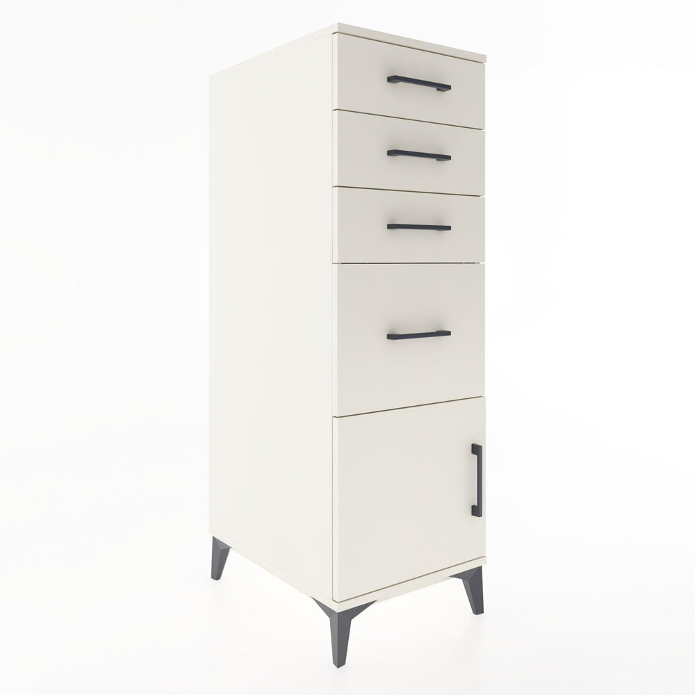 Woodntry Modüler Dolap Aytaşı 44x59x122 cm Kapaklı ve Çekmeceli KC19-1