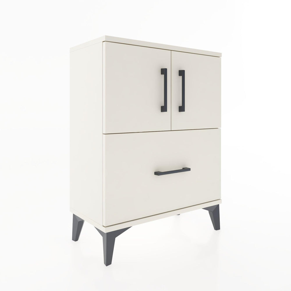 Woodntry Modular Nightstand Moonstone 60x30x68 cm with Cover and Drawer KC19-1