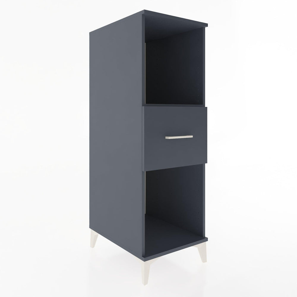 Woodntry Modular Cabinet Anthracite 44x30x122 cm with Drawers and Shelves CR69-2